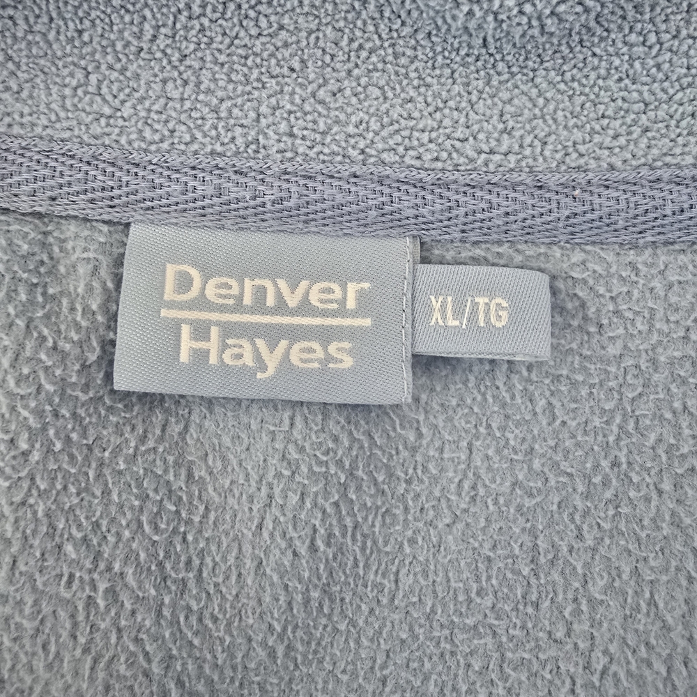 Denver Hayes Blue Full Zip Fleece Vest Extra Large - Picture 8 of 9